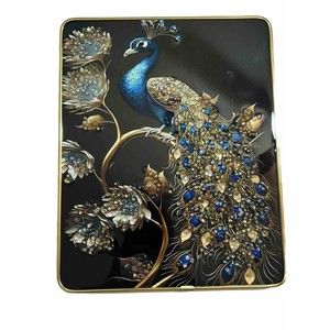 Peacock Granny’s Rhinestone Crystal Fine Art